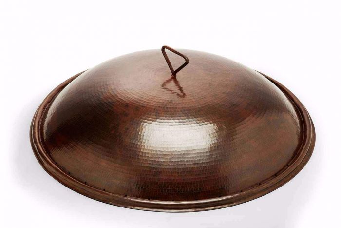 Hearth Products Controls Round Hammered Copper Cover for 31 Inch Tempe Bowl