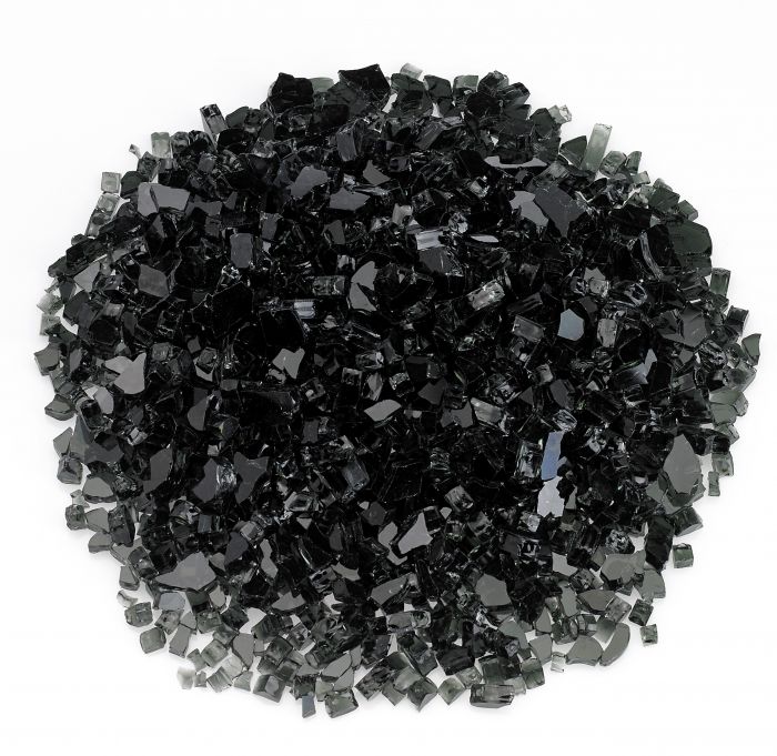 Rasmussen GLX-BL Black Fire Glass, 10-Pounds