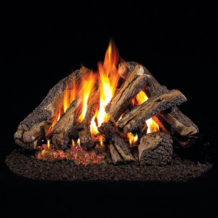 Real Fyre WCF Western Campfyre Stainless Steel Vented Gas Log Set, ANSI Certified