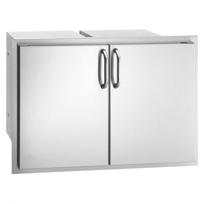 Fire Magic Select Double Doors with Trash Tray & Dual Drawers, with Louvers