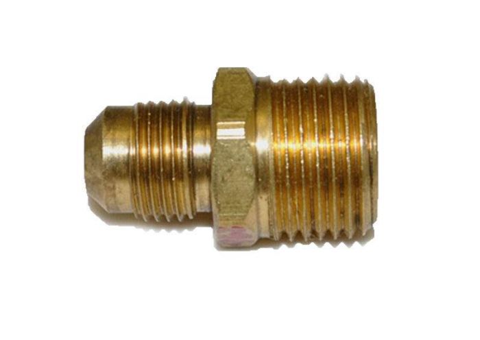 HPC Male Connector Brass Fitting, 3/8-Inch Tube, 1/2-Inch MIP