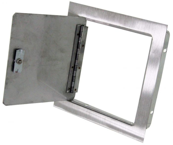 Hearth Products Controls Recessed Mount Stainless Steel Access Door, 8x8 Inch