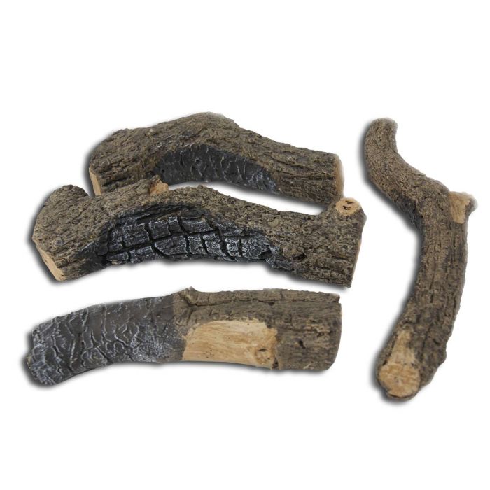 Real Fyre BDC-4 Charred Oak Branches, Set of Four