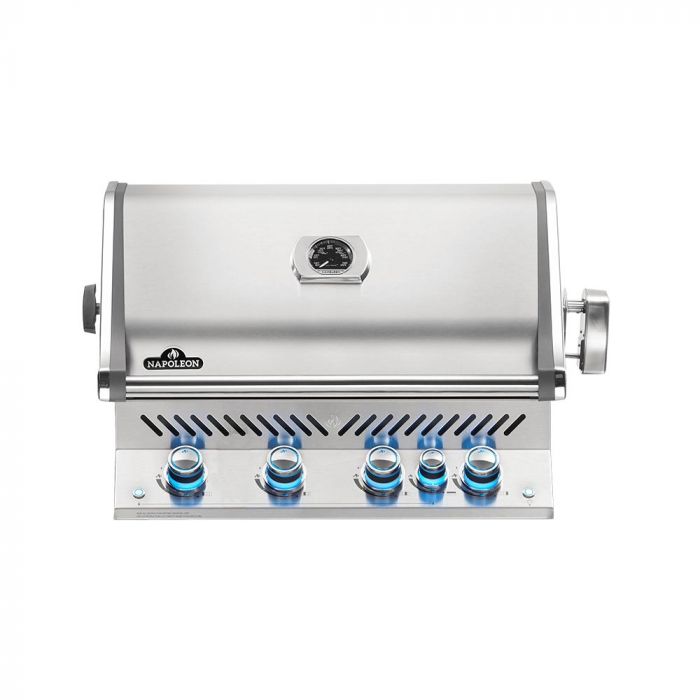 Napoleon Prestige 500 Pro Series Built-In Stainless Steel Gas Grill With Infrared Rotisserie