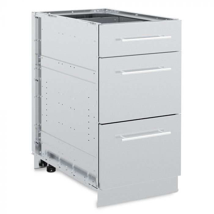 Broil King 802500 Stainless Steel 3-Drawer Cabinet