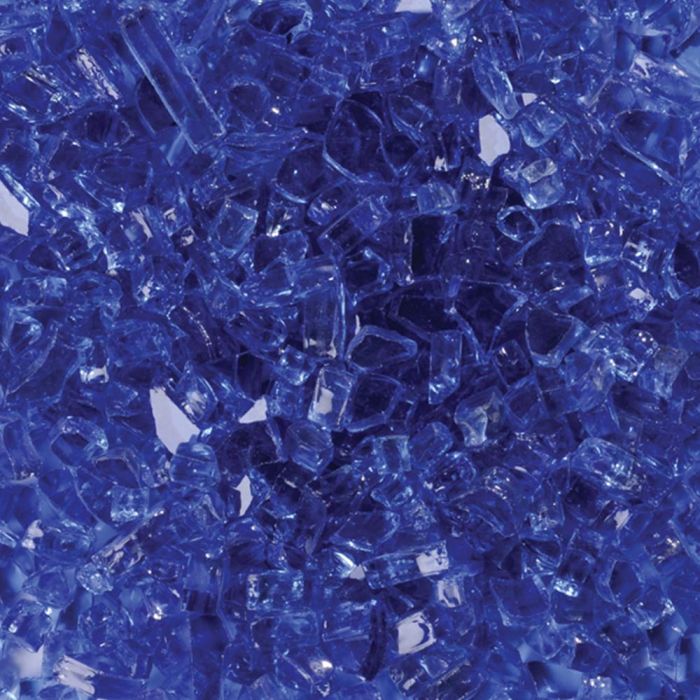 Superior CRSHGL-RBLU Decorative Reflective Blue Fire Glass, 5 lbs