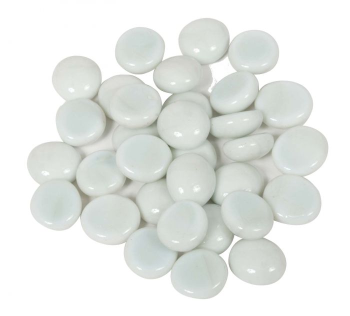 Dagan DG-GB-WHITE 3/4-Inch Fire Beads, 10, White