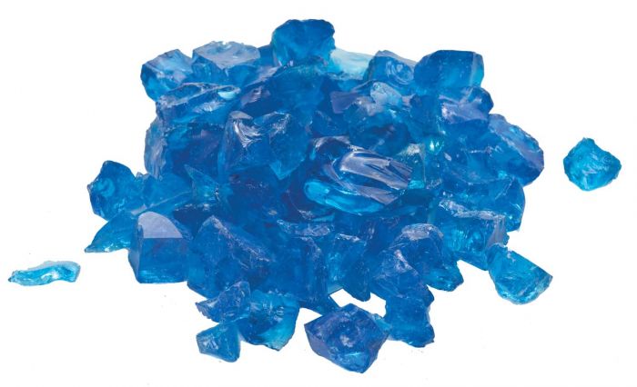 Dagan DG-GLL-AQUABL 1/2 - 3/4-Inch Fire Glass, 10, Aqua Blue
