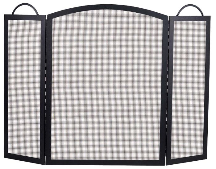 Dagan DG-S130-36 Three Fold Arched Fireplace Screen, 52x36-Inches