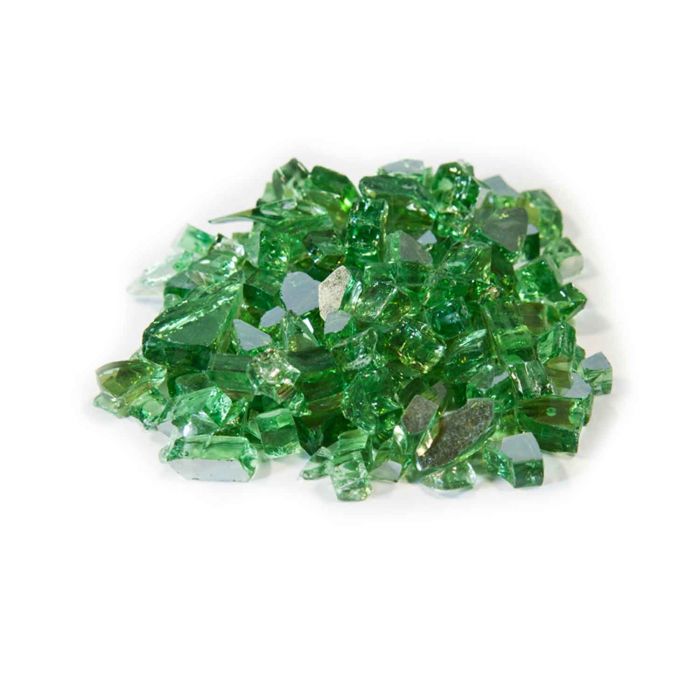 Dagan DG-TG-EMERALD 1/4-Inch Reflective Fire Glass, 10, Emerald