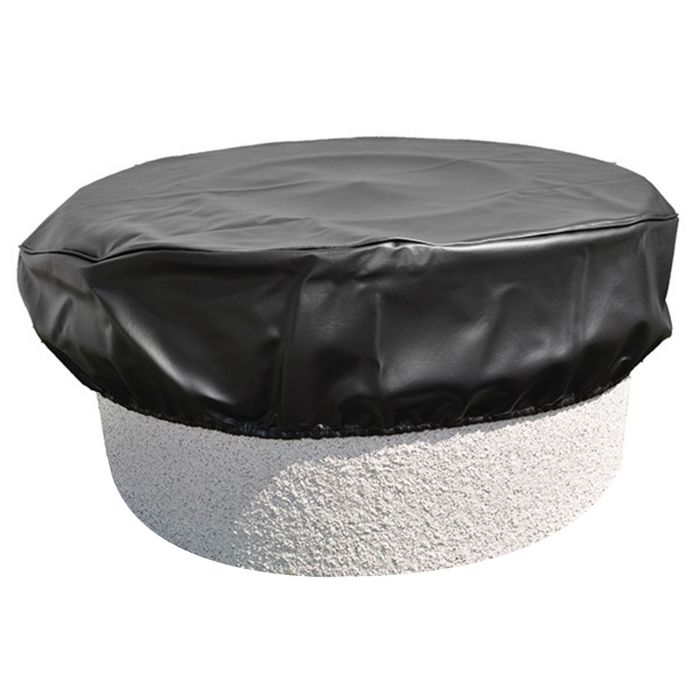 Hearth Products Controls Round Black Vinyl Fire Pit Cover, 64 Inch