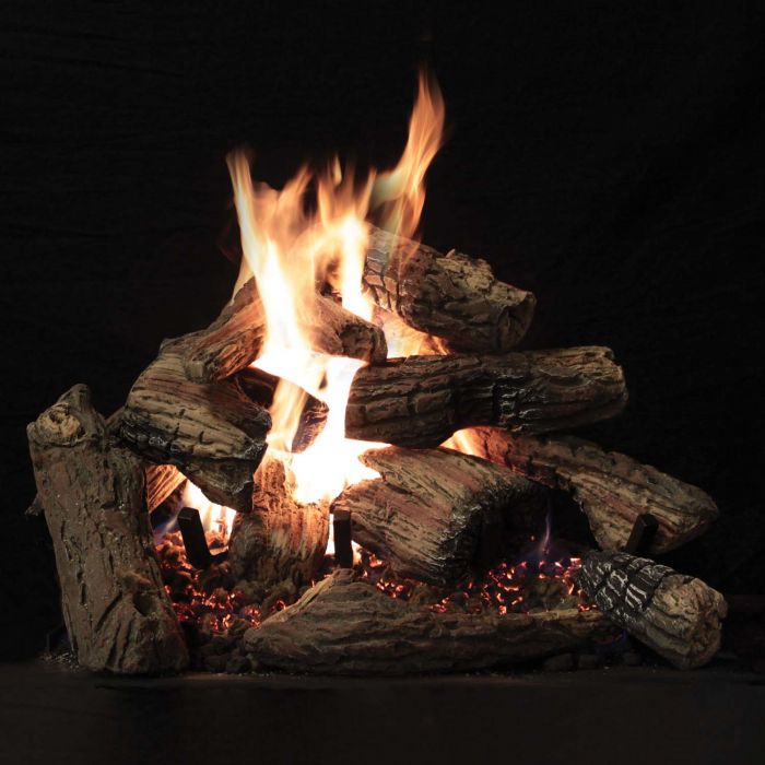 White Mountain Hearth LKF-Kit Kensington Forest Ceramic Fiber Complete Fireplace Log Set