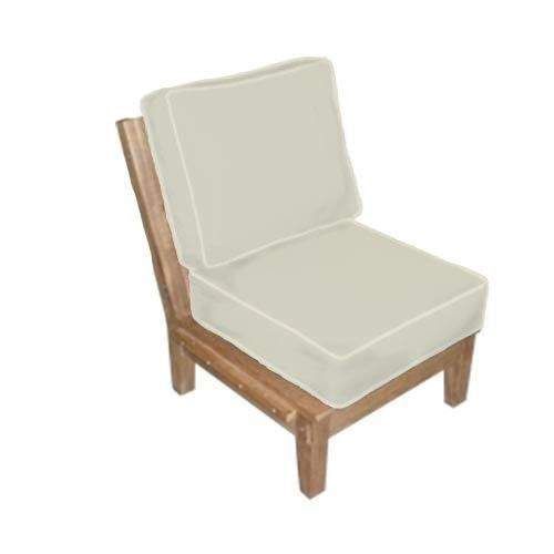 Royal Teak Collection MIAINS Miami Teak Sectional Chair Insert, Frame Only (Cushions Not Included)