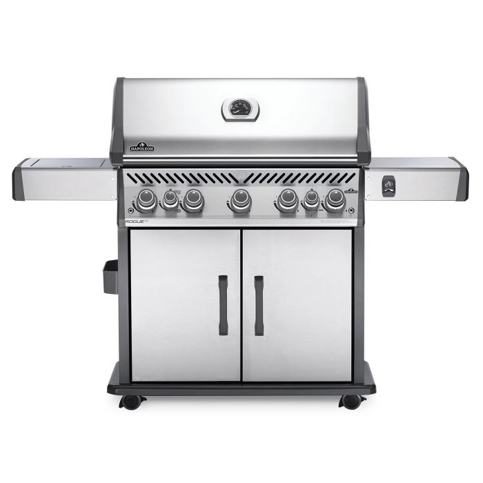 Napoleon RSE625RSIBSS Rogue SE 625 Gas Grill on Cart with Infrared Side and  Rear Burners, 34.75-Inches