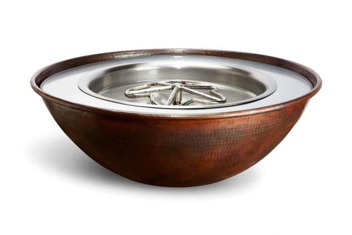 Hearth Product Controls Tempe Hammered Copper Bowl Fire Pit