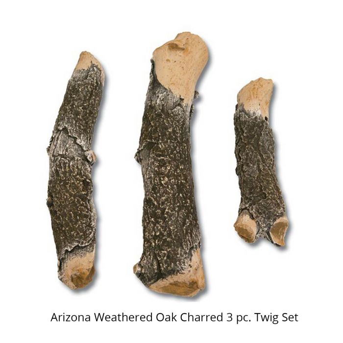 Grand Canyon AWOCTWIG3 3-Piece Arizona Weathered Oak Charred Twig Kit