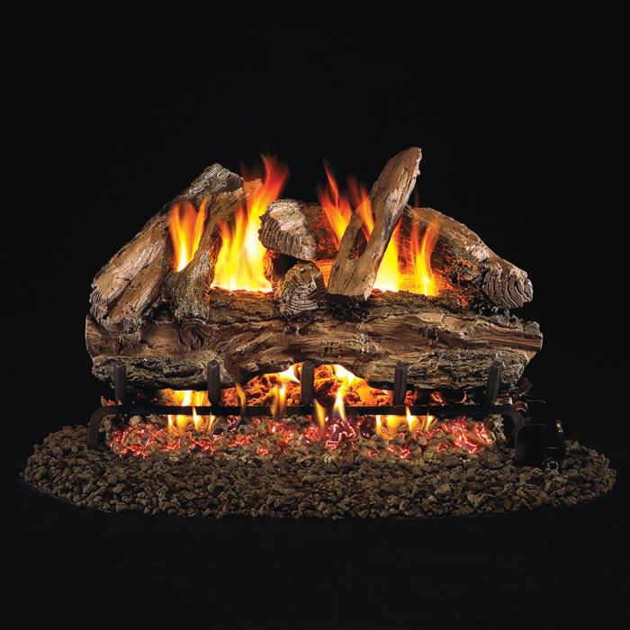 Real Fyre Red Oak Designer Vented Gas Log Set, ANSI Certified