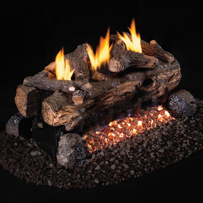 Real Fyre EFV Vent Free Gas Log Set - For 2-Sided Fireplaces