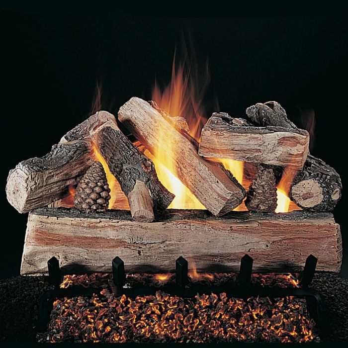 Rasmussen DF-XF-Kit Double Sided CrossFire Series Complete Outdoor Fireplace Log Set
