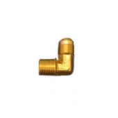 HPC 90 Degree Male Elbow Brass Fitting, 1/2-Inch Tube, 1/2-Inch MIP