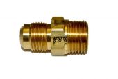 HPC Male Connector Brass Fitting, 1/2-Inch Tube, 1/2-Inch MIP