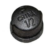 HPC Black Iron Cap, 3/8-Inch FIP