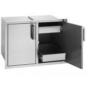 Fire Magic Premium Double Doors with Two Dual Drawers, Flush Mounted