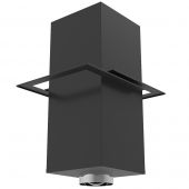 Superior Black Cathedral Ceiling Support Box for Freestanding Stove 6-Inch Snap-Pak Chimney (6SPBCCS)