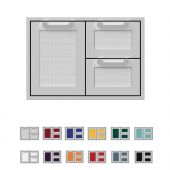 Hestan AGSDR30 Double Drawer and Storage Door Combo, 30-Inches