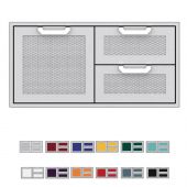 Hestan AGSDR42 Double Drawer and Storage Door Combo, 42-Inches