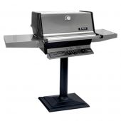 Modern Home Products AMCTMP Stainless Steel Gas Grill On Post