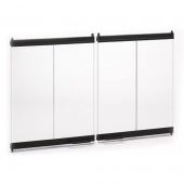 Superior 36-Inch Black Finish Outdoor Bi-Fold Glass Door for WRE3036 Fireplaces (BDO36)