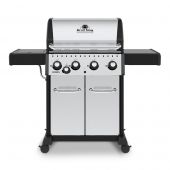 Broil King CRN-S440 Crown S440 Stainless Steel 4-Burner Gas Grill Side Burner, 57-Inches