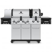 Broil King RG-S690 Regal S690 Pro Infrared Stainless Steel 6-Burner Gas Grill with Rotisserie and Side Burner, 70-Inches