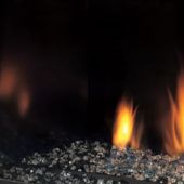 Monessen BMGVFIC Black Magic Glass Liner for Solstice/VFI Series 33 Fireplace