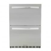 Blaze BLZ-SSRF-DBDR5.1 Outdoor Rated Stainless Steel Double Drawer Refrigerator, 5 Cu Ft., 24-inches