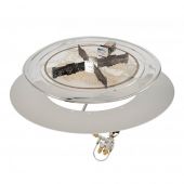 The Outdoor GreatRoom Company BP-RD-SPK-A Round Stainless Steel Crystal Fire Plus Gas Burner Kit with Spark Ignition