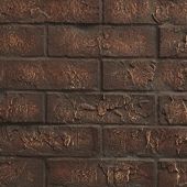 Majestic BRICKST36CR 36-Inch Cottage Red Traditional Brick Interior Panels for See-Through