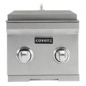 Coyote Stainless Steel Built-In Double Side Burner (C1DB)
