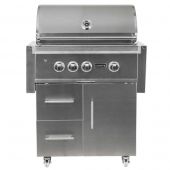 Coyote S-Series Stainless Steel Freestanding Gas Grill with Infrared Sear Burner & Rotisserie, 30-Inch (C2SL30-CT)