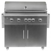 Coyote S-Series Stainless Steel Freestanding Gas Grill with Infrared Sear Burner & Rotisserie, 42-Inch (C2SL42-CT)
