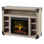 Dimplex C3P18LJ-2086DO Chelsea Electric Fireplace Television Stand with SPF1808L-IR Infrared Electric Firebox, Distressed Oak