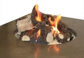 The Outdoor GreatRoom Company CF20-LOG-SET Log Set and Lava Rock for the CF-20-LP, CF-1224 or CF-2424, 18x18-Inches