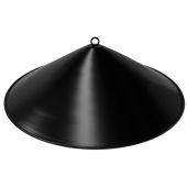The Outdoor Plus OPT-RCB47 Black Steel Cone Fire Pit Cover, 47-Inch