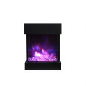 Amantii CUBE-2025WM True-View 3-Sided Electric Fireplace, 25-Inches