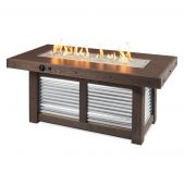 The Outdoor GreatRoom Company DENBR-1242 Denali Brew Linear Gas Fire Table, 56.5x29-Inch