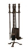 Dagan DG-1105B Five Piece Wrought Iron Stove Fireplace Tool Set, Bronze