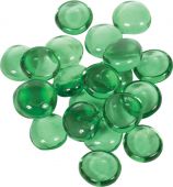 Dagan DG-GB-GREEN 3/4-Inch Fire Beads, 10, Green