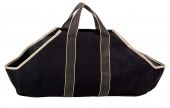 Dagan DG-LC4000 Black and Tan Canvas Log Carrier with Handles, 36.5x9-Inches