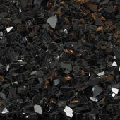 White Mountain Hearth DG1BKP Black Polished Decorative Crushed Glass, 2.5-Pounds